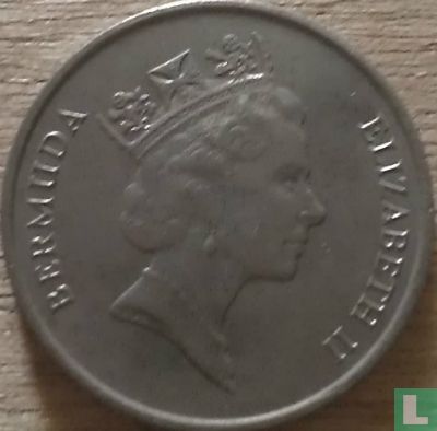 Bermuda 25 cents 1993 - Image 2