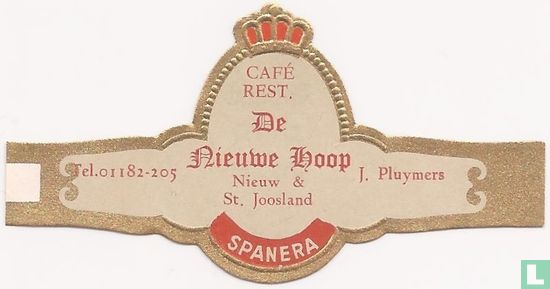 Café Rest. De Nieuwe Hoop Nieuw & St. Joosland - Tel.01182-205 - J. Pluymers - Afbeelding 1