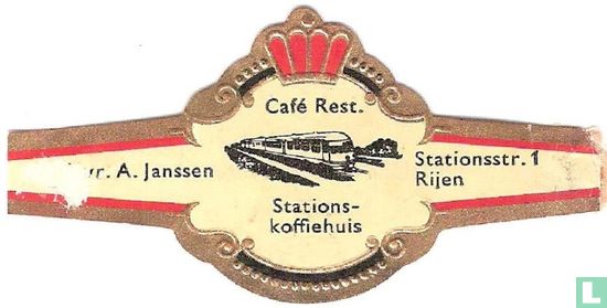 Café Rest. Stations-koffiehuis - Mvr. A. Janssen - Stationsstr. 1 Rijen - Afbeelding 1