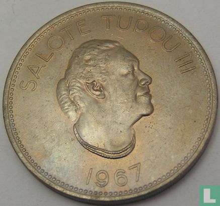 Tonga 50 seniti 1967 (copper-nickel) - Image 1