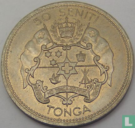 Tonga 50 seniti 1967 (copper-nickel) - Image 2