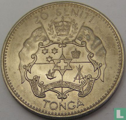 Tonga 20 seniti 1967 - Image 2