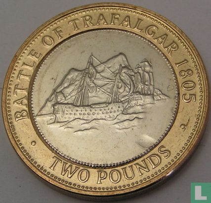 Gibraltar 2 Pound 2005 "Bicentenary Battle of Trafalgar" - Bild 2