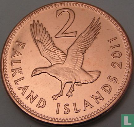 Falkland Islands 2 pence 2011 - Image 1