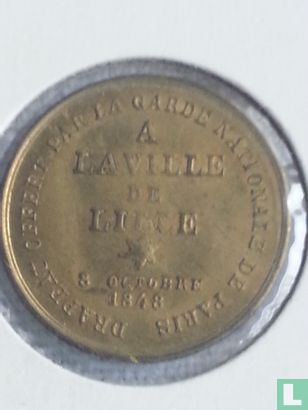 Penning - Republique Francaise "A LAVILLE DE LILLE 8 oktobre 1848 - Afbeelding 3
