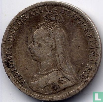 Verenigd Koninkrijk 3 pence 1892 - Afbeelding 2