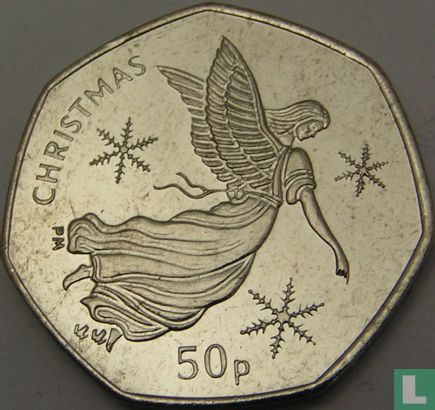 Man 50 pence 2012 (kleurloos) "Christmas 2012" - Afbeelding 2