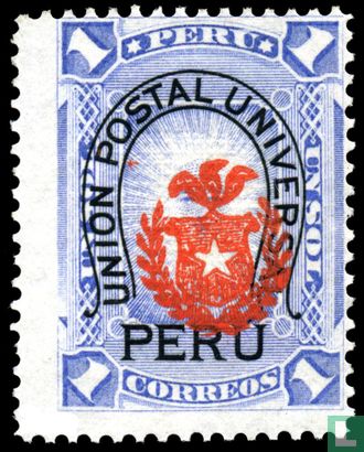 Overprint with Chilean coat of arms and UPU - Image 2