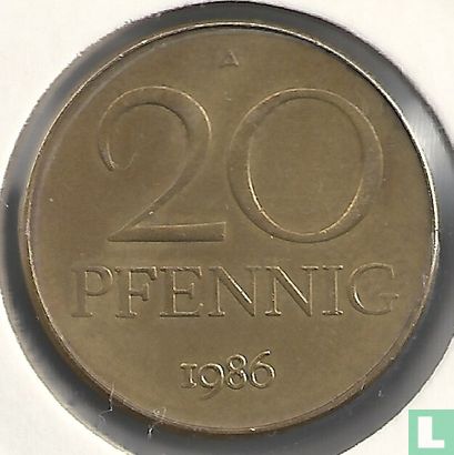 GDR 20 pfennig 1986 - Image 1