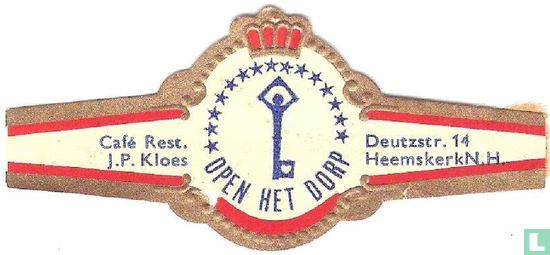 Open het Dorp - Café Rest. J.P.Kloes - Deutzstr. 14 Heemskerk N.H. - Bild 1