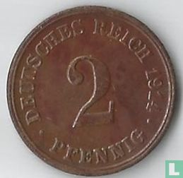 German Empire 2 pfennig 1914 (E) - Image 1