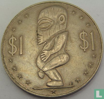 Cook Islands 1 dollar 1972 - Image 2