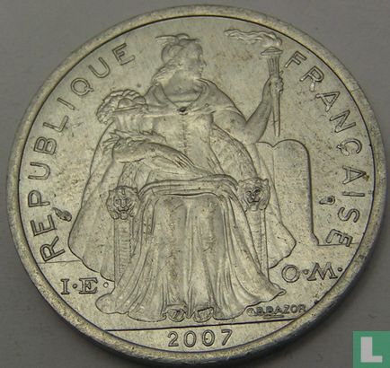 French Polynesia 2 francs 2007 - Image 1