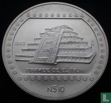 Mexico 10 nuevos pesos 1993 "El Tajín" - Afbeelding 1