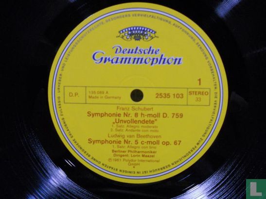 Beethoven; Symphonie Nr. 5   Schubert; Symphonie nr. 8 - Image 3