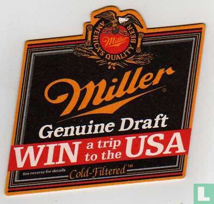 Miller genuine Draft Win a trip to the USA - Afbeelding 1