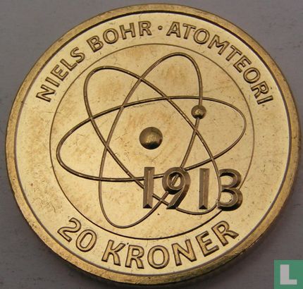 Denmark 20 kroner 2013 "100th anniversary Niels Bohr's structure of atomic model" - Image 2