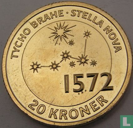 Denemarken 20 kroner 2013 "Tycho Brahe and Stella Nova" - Afbeelding 2