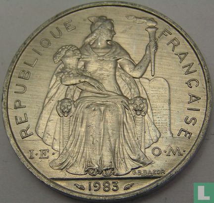 French Polynesia 5 francs 1983 - Image 1