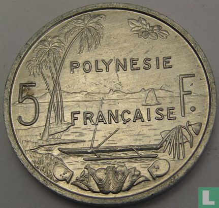 Polynésie française 5 francs 1983 - Image 2