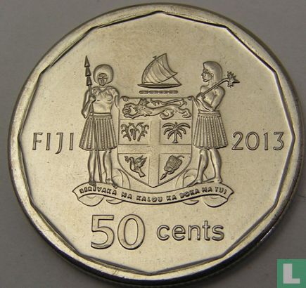 Fiji 50 cents 2013 "Iliesa Delana - 2012 Paralympics high jump gold medallist" - Afbeelding 1