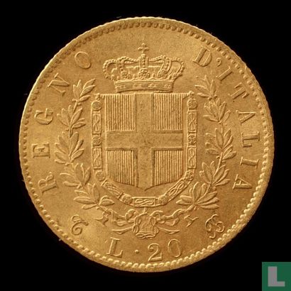 Italy 20 lire 1868 - Image 2
