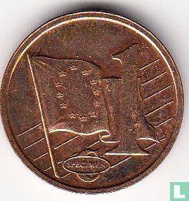 Denemarken, 1 eurocent 2003 specimen - Afbeelding 1