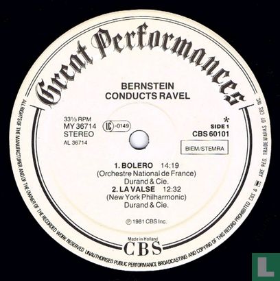 Bernstein conducts Ravel - Afbeelding 3