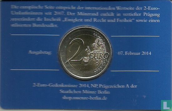 Deutschland 2 Euro 2014 (Coincard - A) "Niedersachsen" - Bild 2