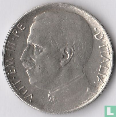 Italie 50 centesimi 1921 (tranche striée) - Image 2