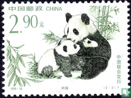 Panda with cub