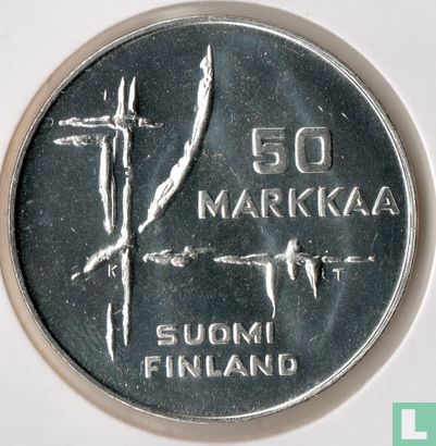 Finnland 50 Markkaa 1982 "Ice Hockey World Championships" - Bild 2