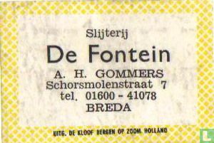 Slijterij De Fontein - A.H.Gommers