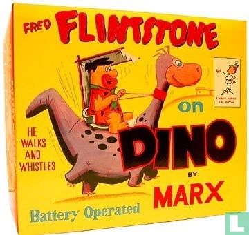 Fred Flintstone on Dino - Image 1