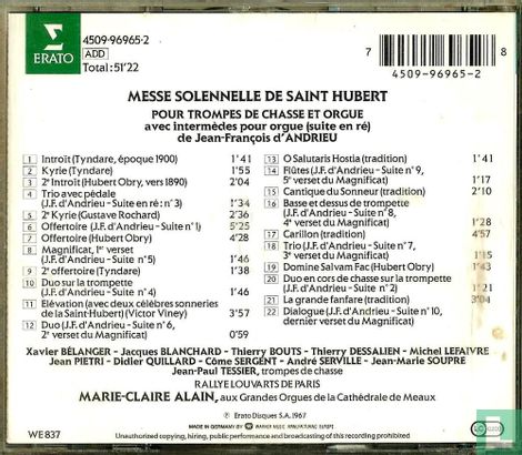 Messe Solennelle De Saint-Hubert pour trompes de chasse et orgue (de Jean-François Andrieu) - Bild 2