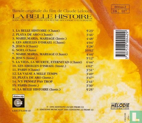 La Belle Histoire (bande originale du film de Claude Lelouch) - Image 2