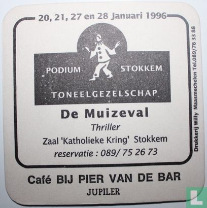 Podium Stokkem Toneelgezelschap De Muizeval Café Bij Pier Van De Bar