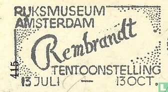 Postkantoor onleesbaar - Rijksmuseum Amsterdam Rembrandt tentoonstelling 13 juli - 13 oct.
