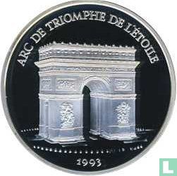 Frankrijk 100 francs / 15 écus 1993 (PROOF) "Arc de triomphe de l'Étoile" - Afbeelding 1