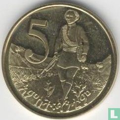 Ethiopia 5 cents 1977 (EE1969 - PROOF) - Image 2