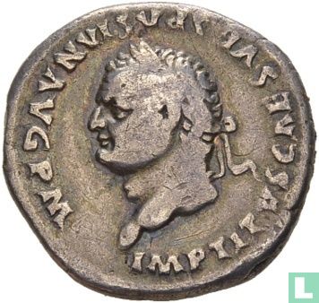Titus 79-81, AR Denarius Rome 80 - Image 2
