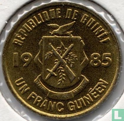 Guinee 1 franc 1985 - Afbeelding 1