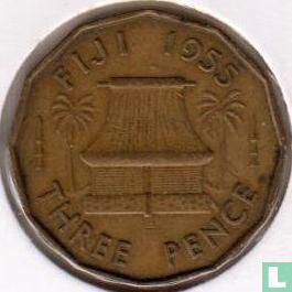 Fiji 3 pence 1955 - Image 1