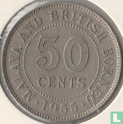 Malaya und British Borneo 50 Cent 1955 - Bild 1