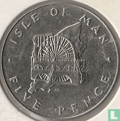 Insel Man 5 Pence 1978 (Kupfer-Nickel) - Bild 2