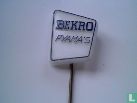 Bekro Pyama's [blauw op wit]