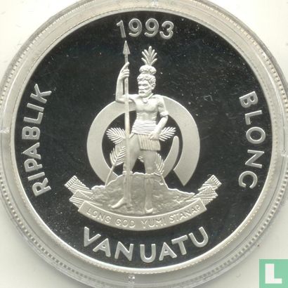 Vanuatu 50 vatu 1993 (PROOF) "Sailing ship The Boudeuse" - Image 1