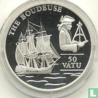 Vanuatu 50 vatu 1993 (PROOF) "Sailing ship The Boudeuse" - Image 2