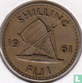Fidji 1 shilling de 1961 - Image 1