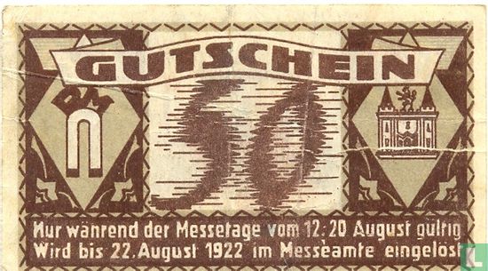 Reichenberger Messe 50 Heller 1922 - Afbeelding 2